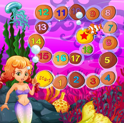 Gioco di sirena vettore