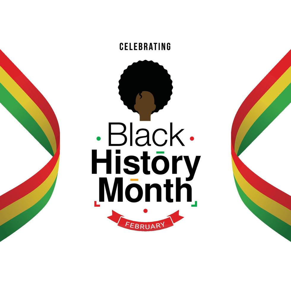 illustrazione vettoriale di celebrazione della storia afroamericana del mese della storia nera