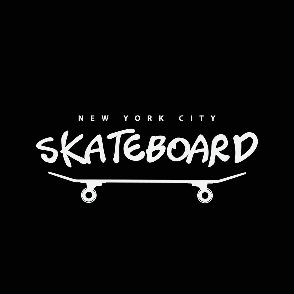 tipografia dell'illustrazione di skatebpoard. perfetto per il design della maglietta vettore