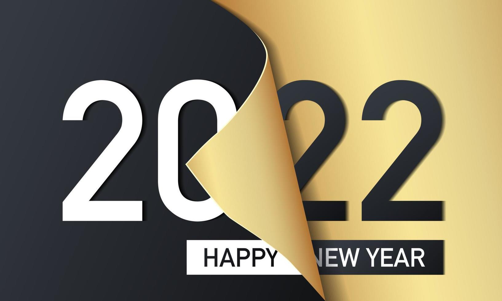 2022 felice anno nuovo sfondo design. illustrazione vettoriale. vettore