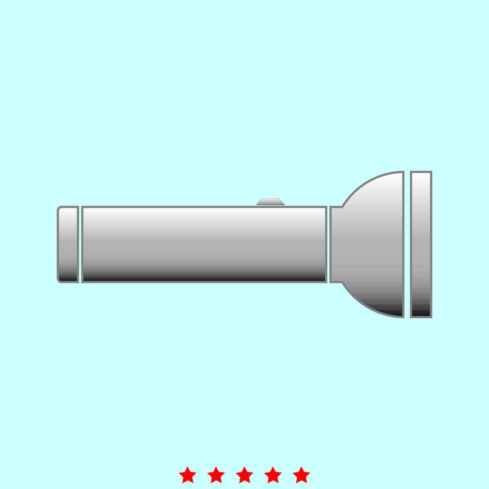 torcia è un'icona. vettore