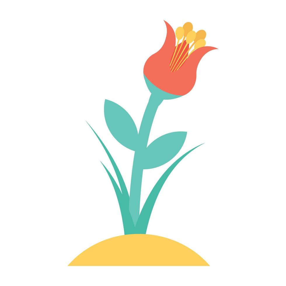 concetti di germoglio di tulipano vettore