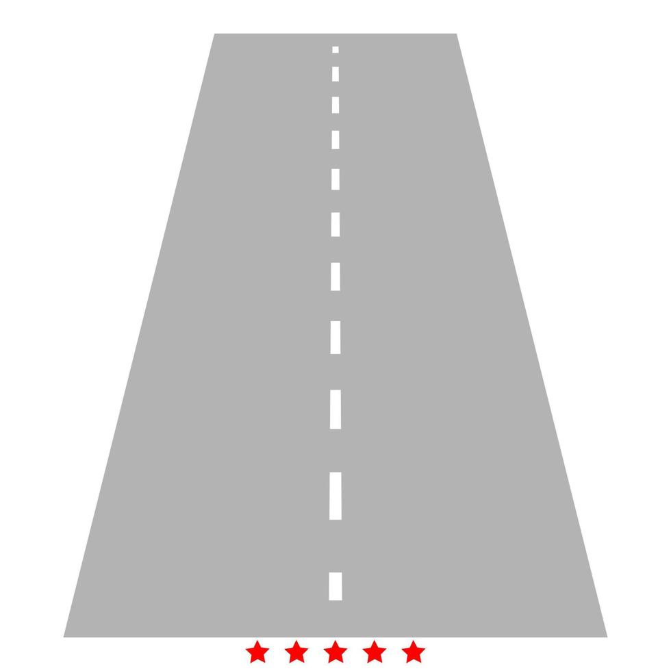 stile di riempimento del colore dell'illustrazione dell'icona della strada vettore