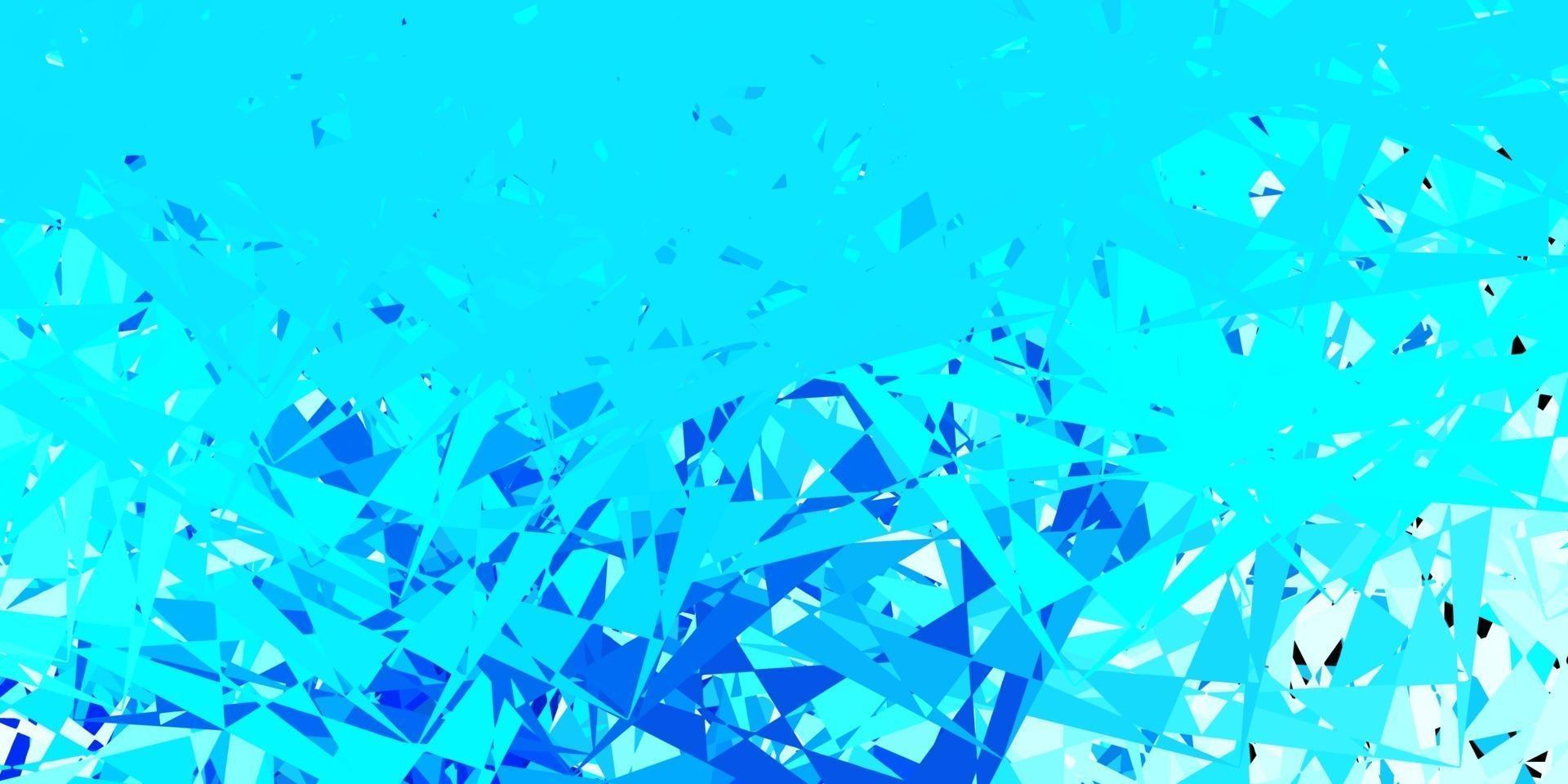 sfondo vettoriale azzurro con triangoli.