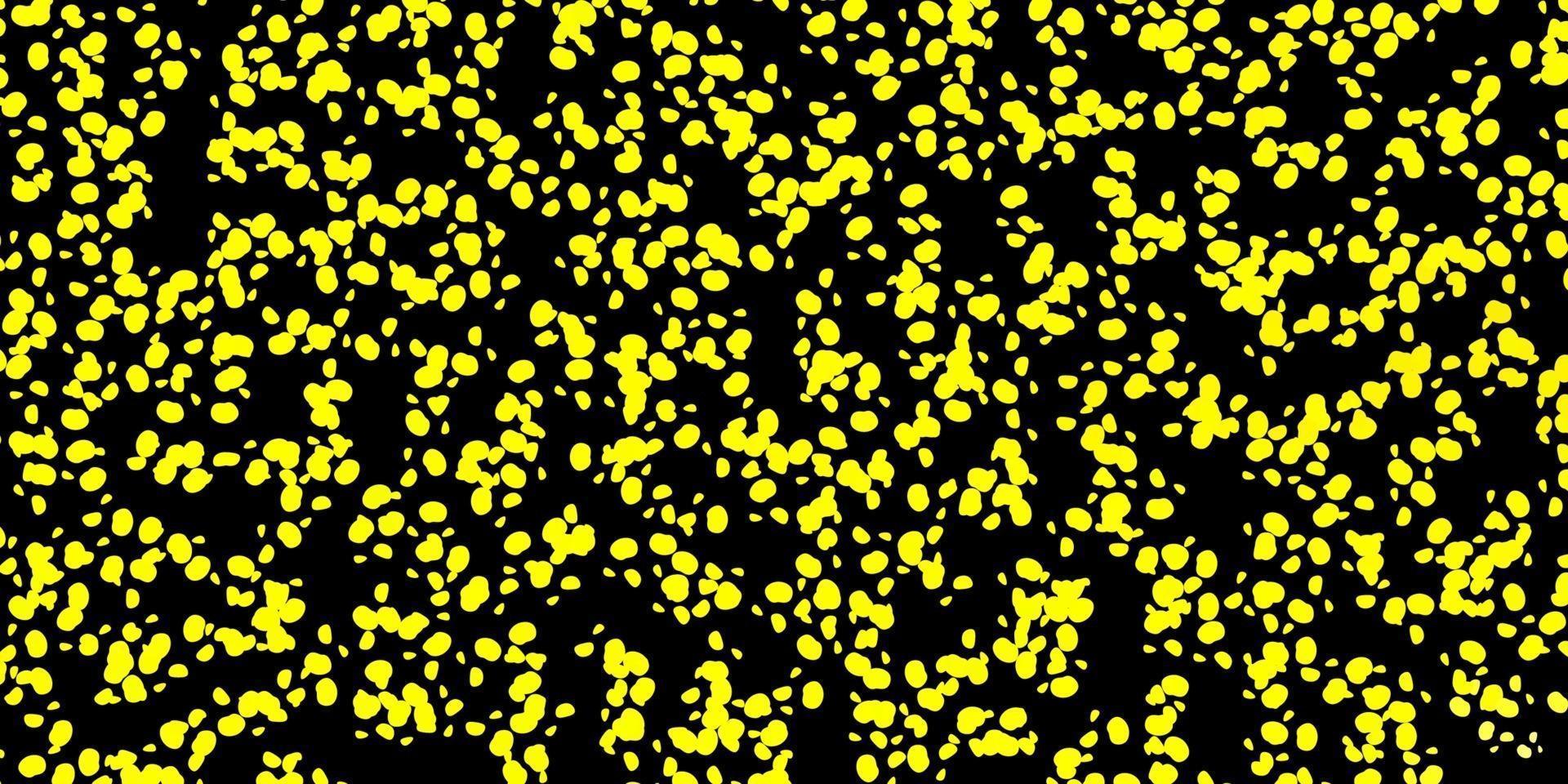 sfondo vettoriale giallo scuro con forme casuali.
