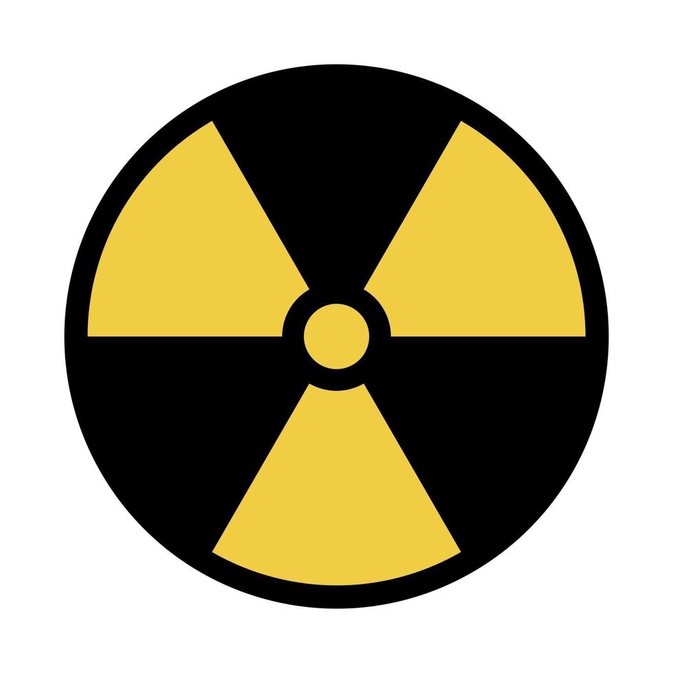 illustrazione vettoriale di simbolo nucleare modificabile