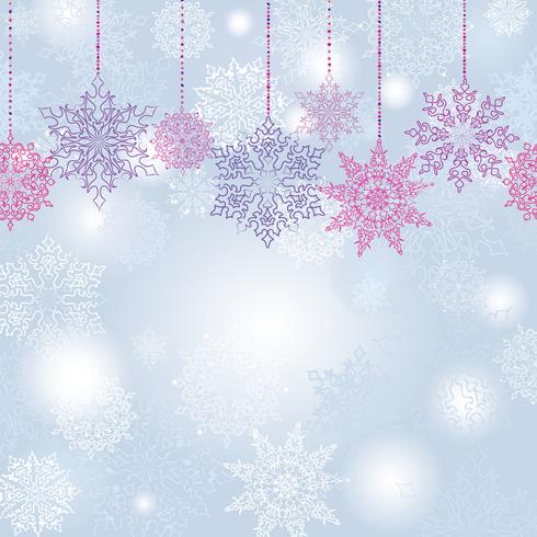 Sfocatura di neve seamless pattern Natale Inverno vacanza neve sfondo vettore