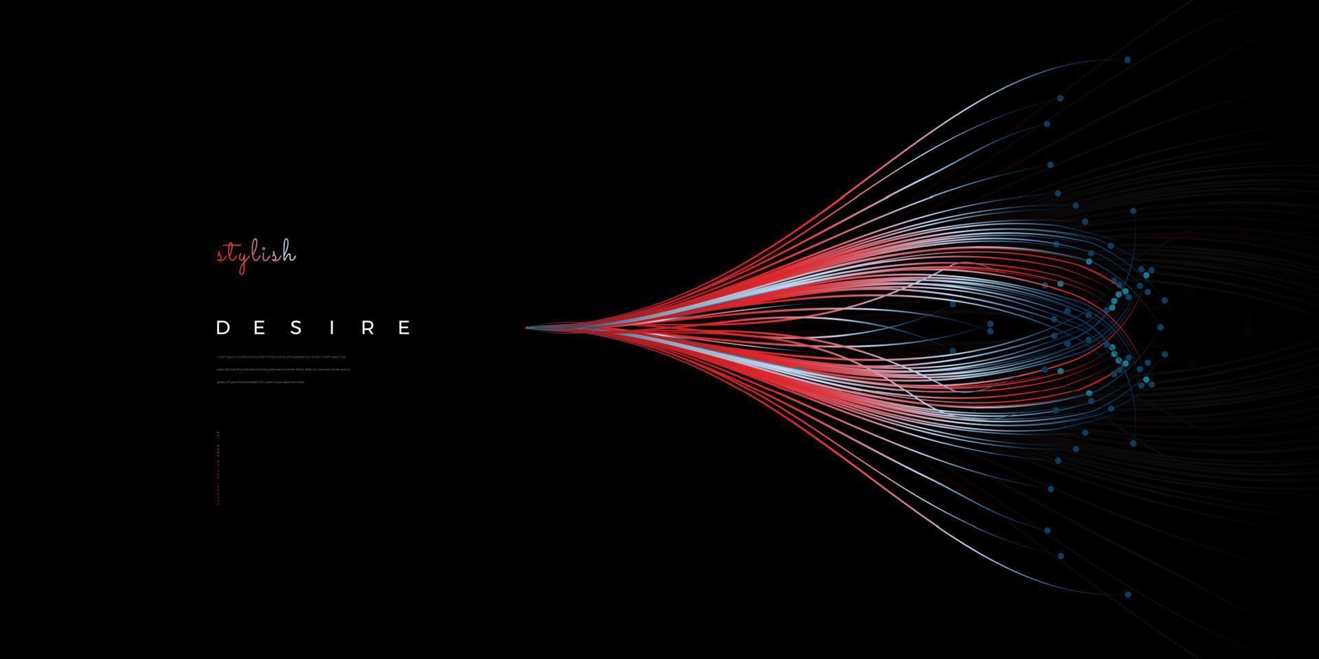 elemento di sfondo astratto della tecnologia dei dati. illustrazione vettoriale di linea colorata.