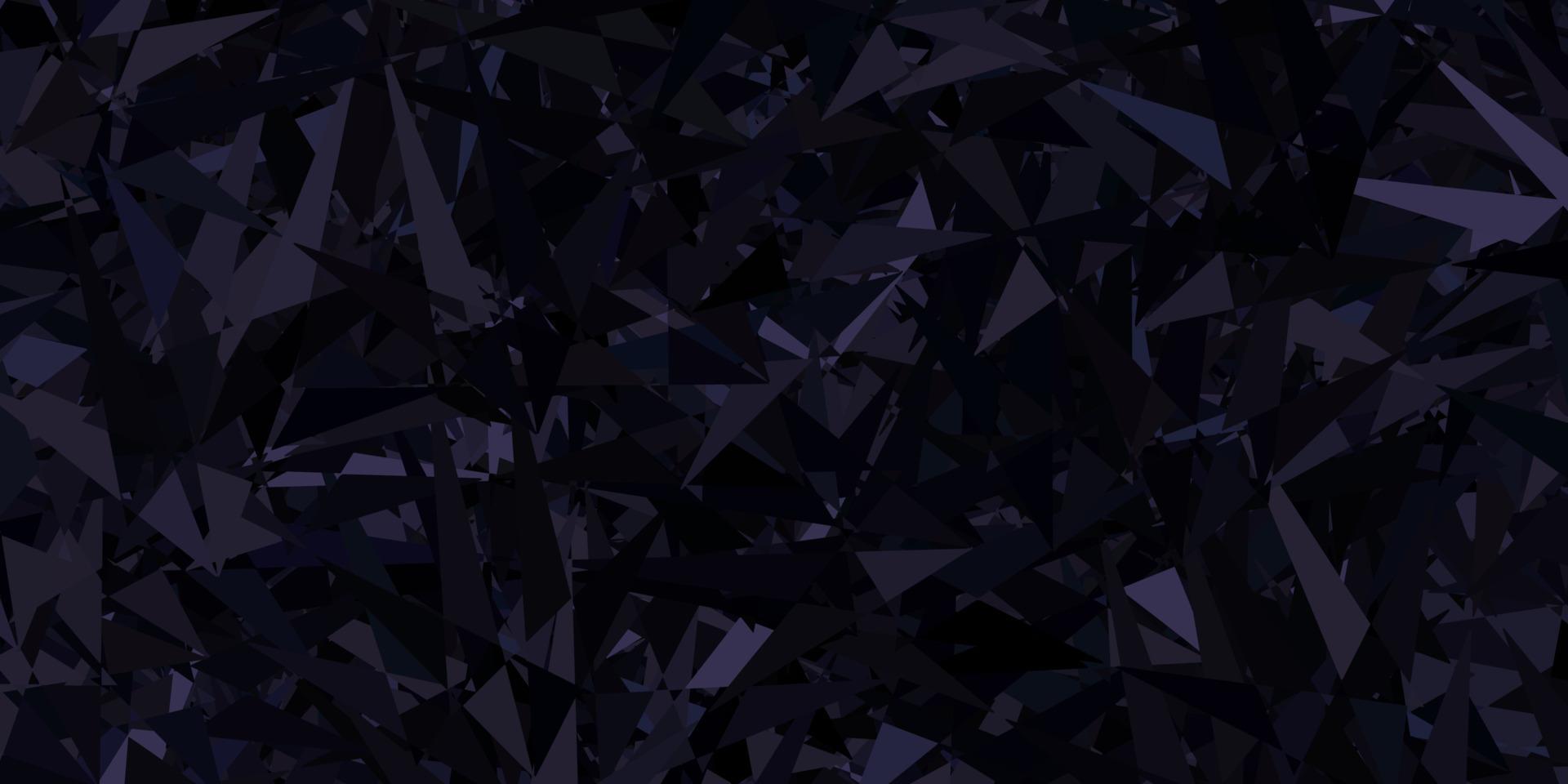 modello vettoriale grigio scuro con cristalli, triangoli.