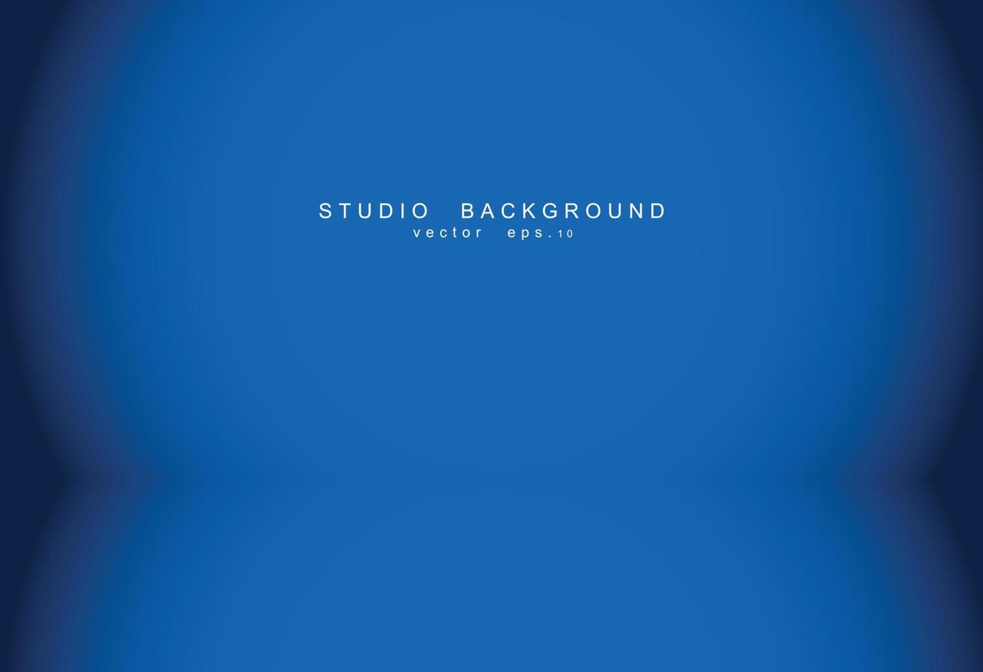 sfondo blu camera studio vuoto. interni luminosi con copyspace per il tuo progetto creativo. illustrazione vettoriale eps 10