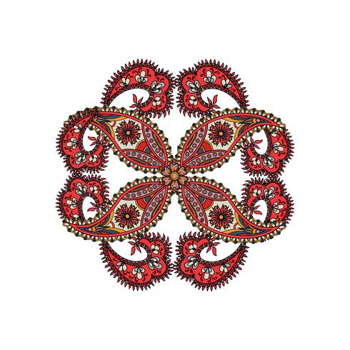 Sfondo di ornamento arabo Amuleto di mandala etnico orientale. vettore