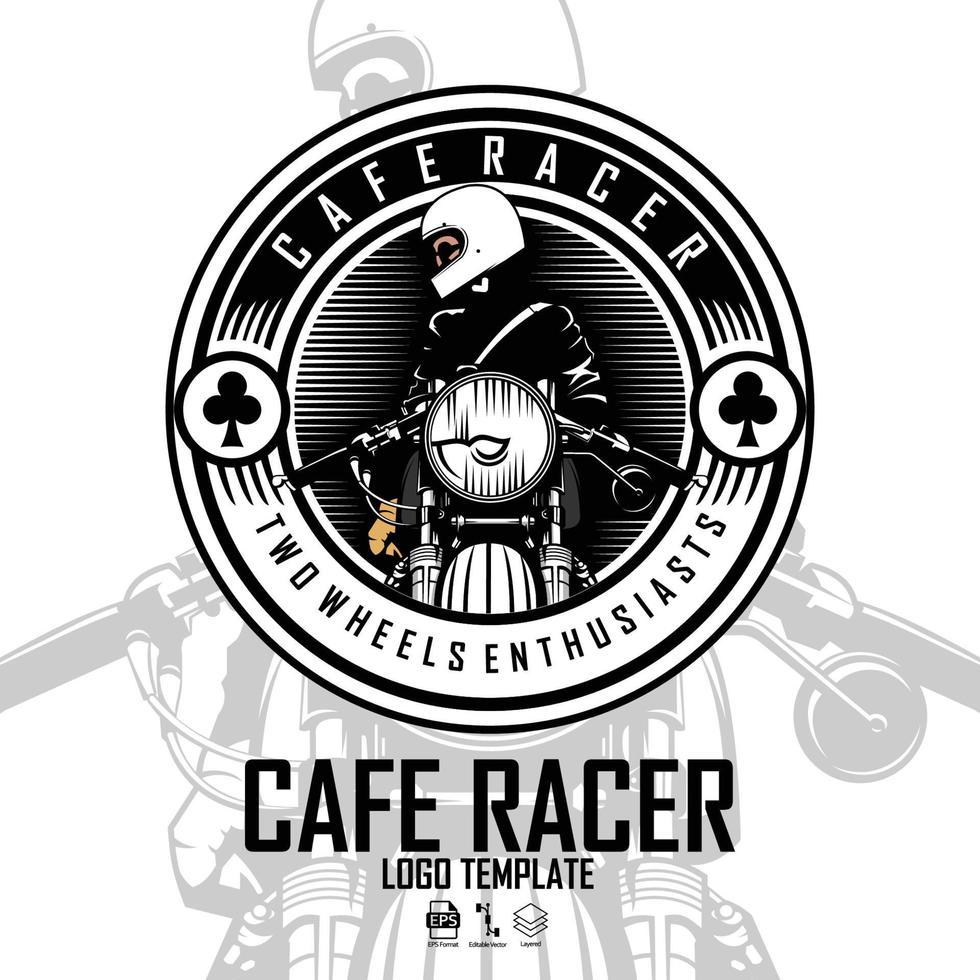 caferacer logo modello pronto formato eps 10.eps vettore