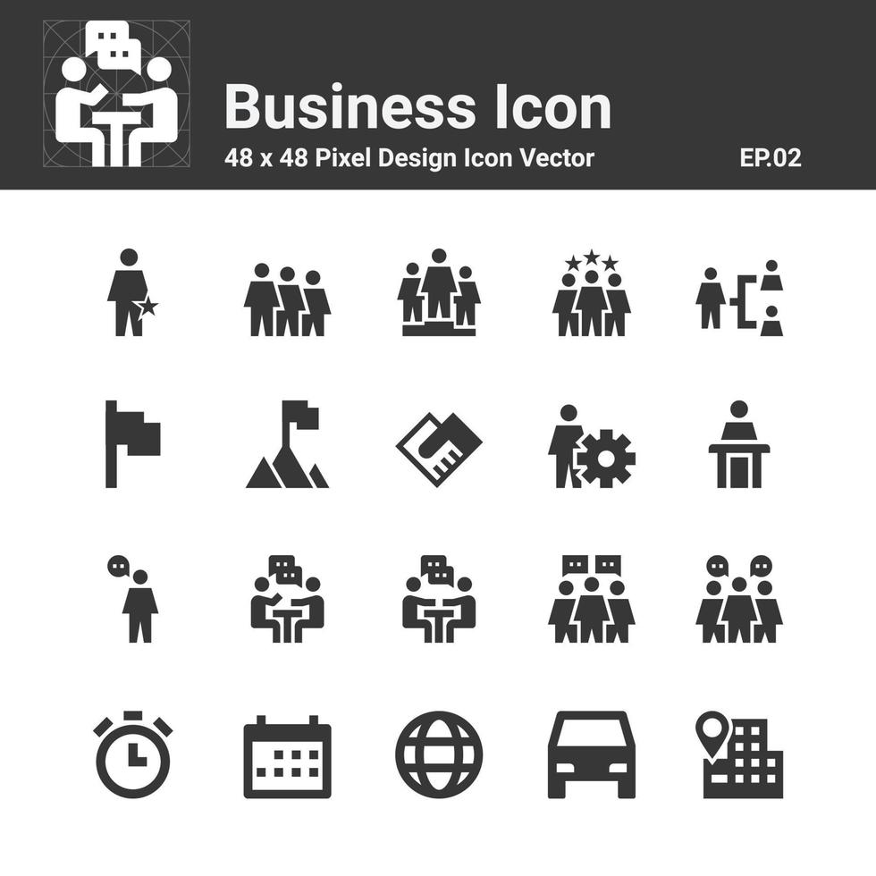 illustrazione di vettore di simbolo di icone di affari