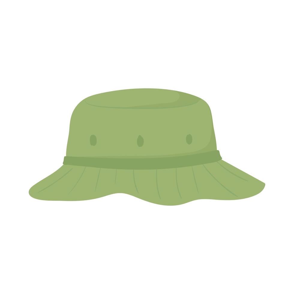 cappello a secchiello verde vettore