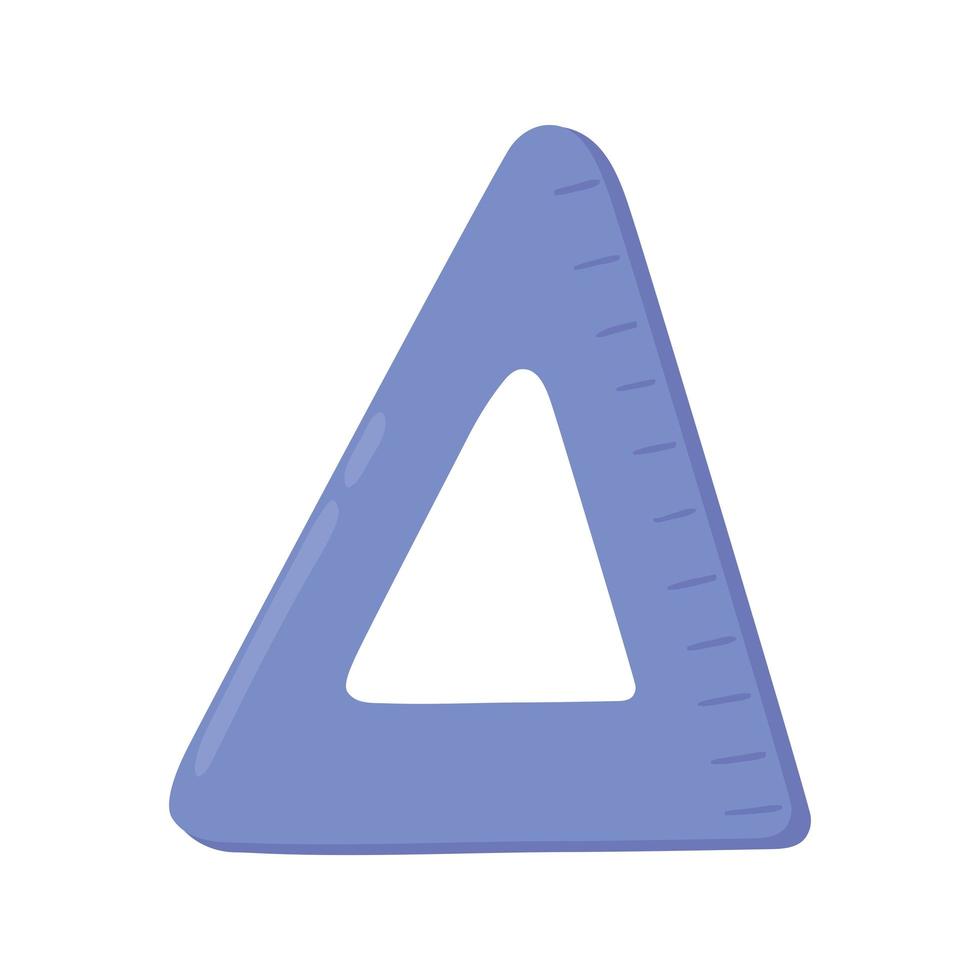 righello triangolo geometrico vettore