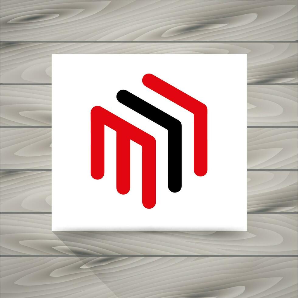 Logo Concept Lettera M vettore