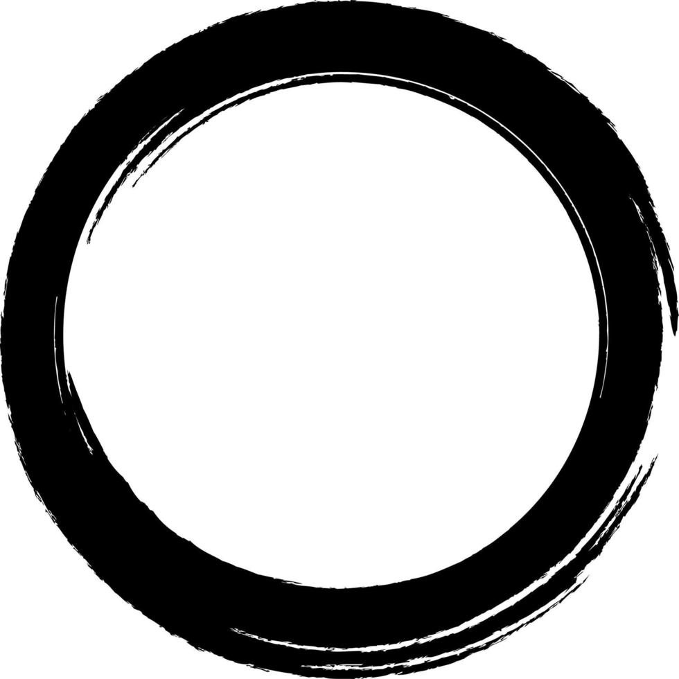 cerchio del pennello, cornice del monogramma vettore