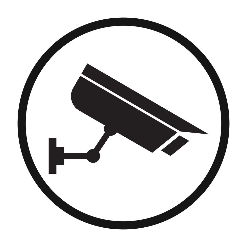 icona della telecamera a circuito chiuso, icona della telecamera di sicurezza vettore