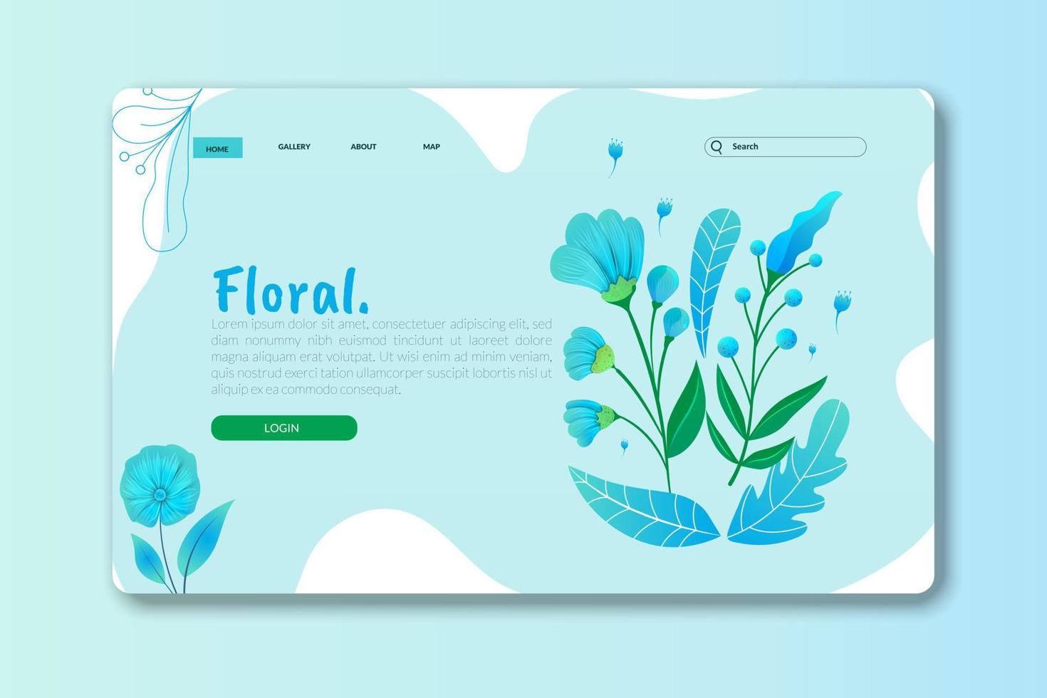 modelli di landing page o pagine web per bellezza, spa, benessere, prodotti naturali, cosmetici, cura del corpo. concetti di illustrazione vettoriale handraw per lo sviluppo di siti Web e siti Web mobili.