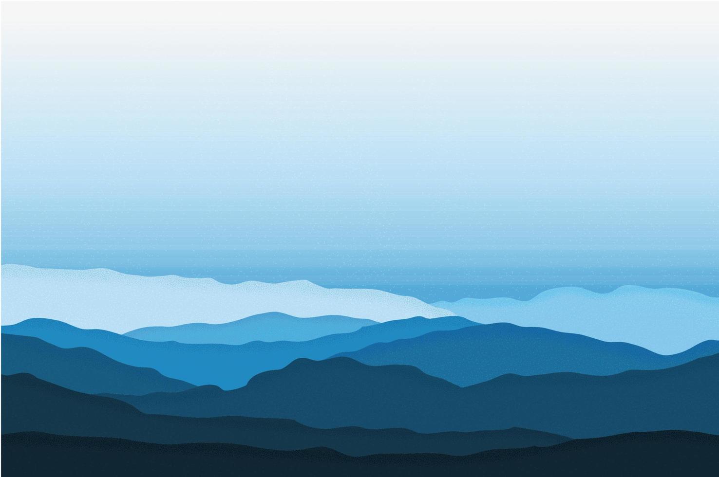 sfondo astratto paesaggio montagne blu vettore