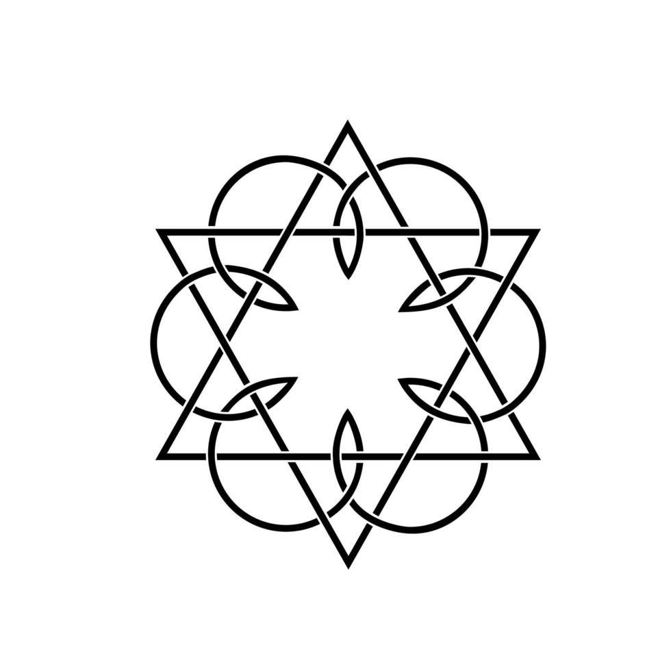 stile arabo fiore geometrico vettore