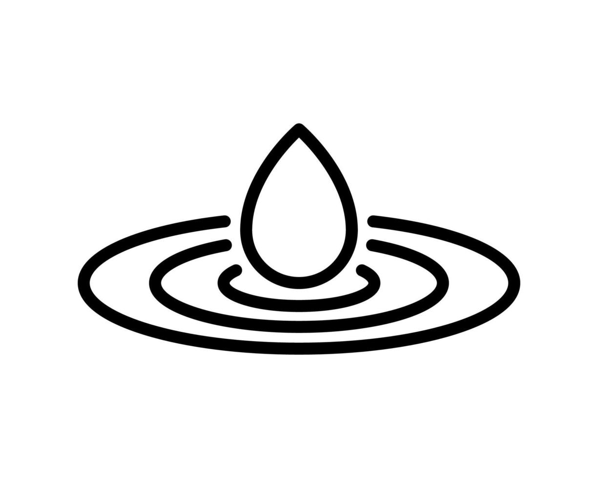 icona di goccia d'acqua. spruzzata isolata e stile della linea dell'icona di goccia d'acqua. concetto di disegno di simboli vettoriali di qualità premium per il design dell'interfaccia utente dell'app mobile web logo