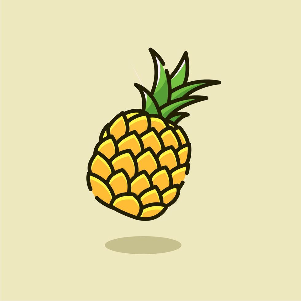 illustrazione grafica vettoriale di ananas
