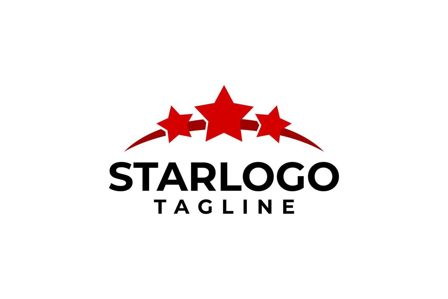 logo della tiara a stella. semplice simbolo vettoriale stella.