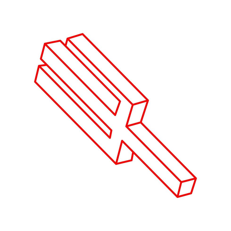 design del logo di forme impossibili, oggetti di illusione ottica. arte ottica. figura della geometria sacra. vettore