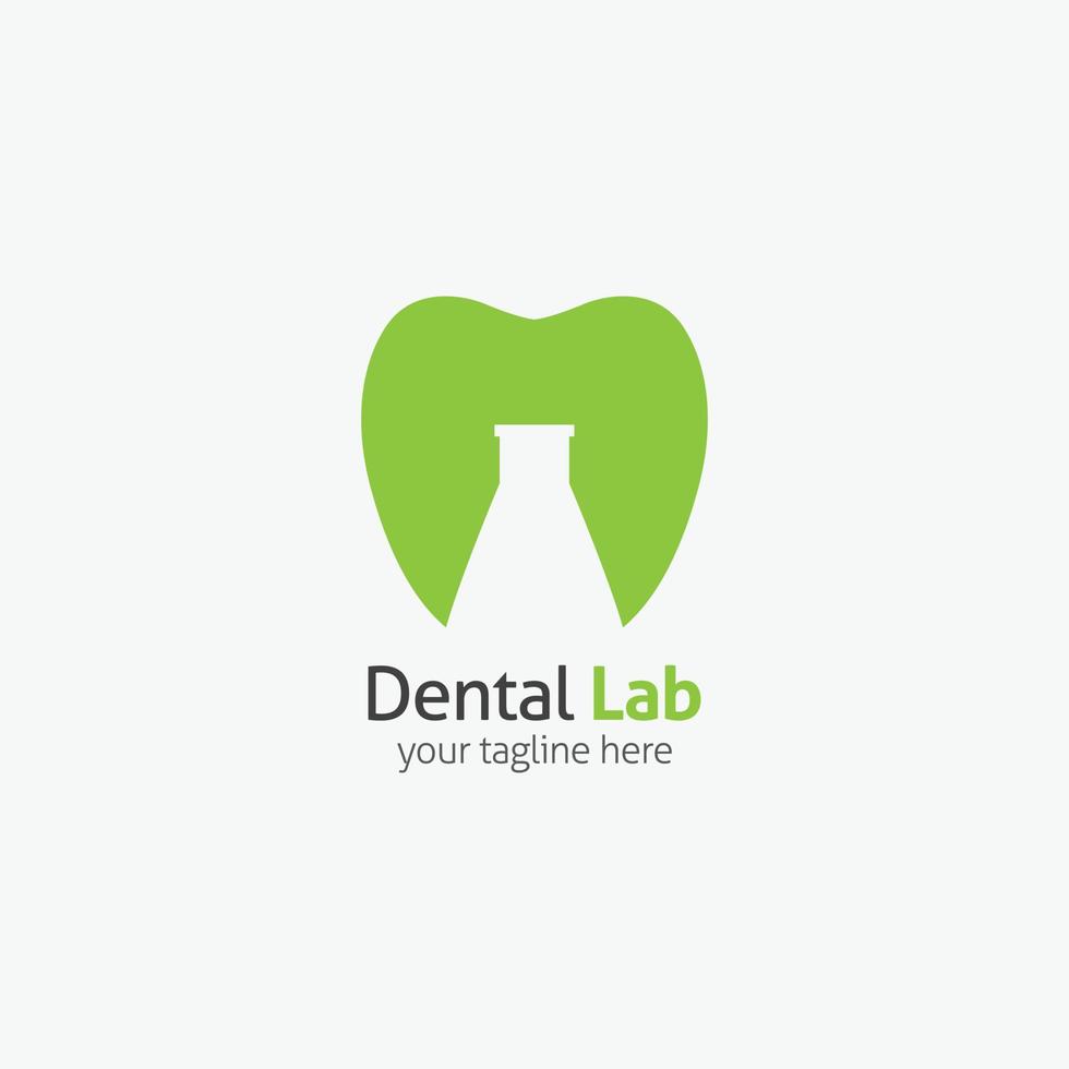modello di progettazione del logo dentale. illustrazione vettoriale con stile piatto