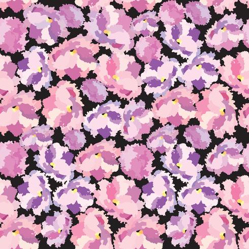 Abstract floral dot Reticolo senza giunte del petalo del fiore Swirl trama floreale vettore