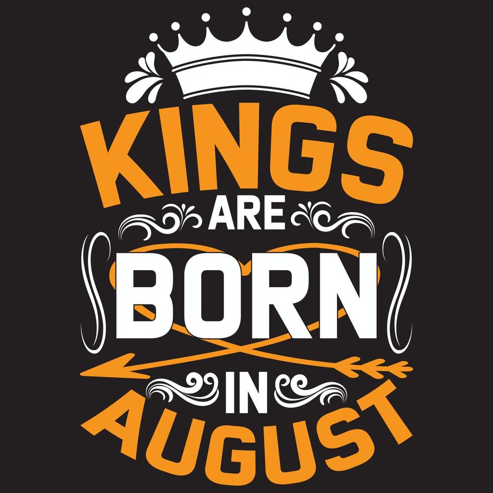 i re sono nati in agosto vettore