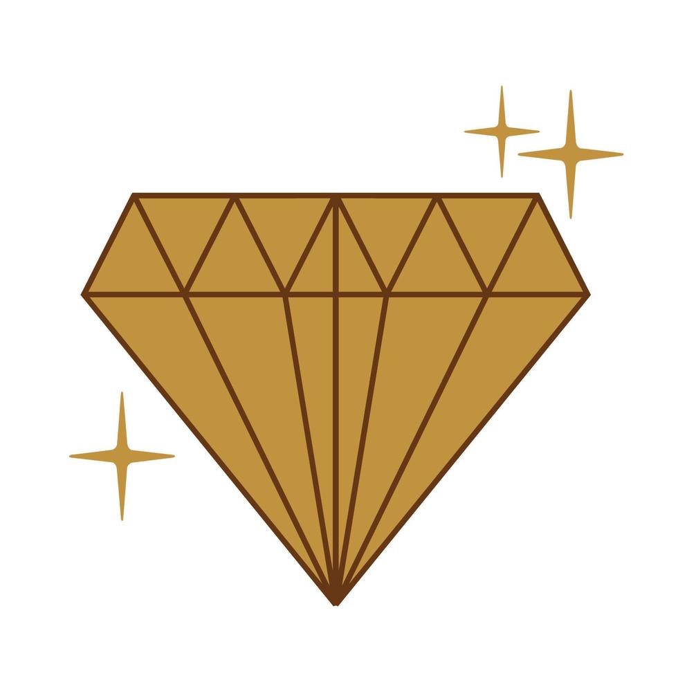Brillante diamante brillante gioielli disegno vettoriale