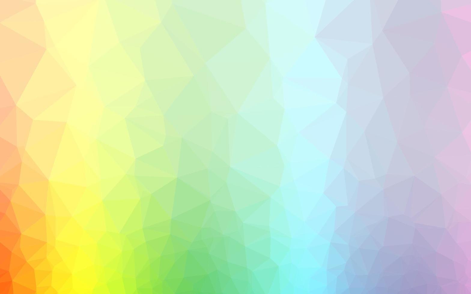 multicolore chiaro, copertura mosaico triangolo vettoriale arcobaleno.