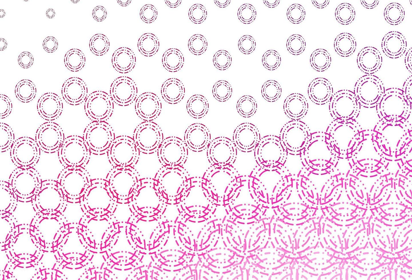 layout vettoriale rosa chiaro con forme circolari.