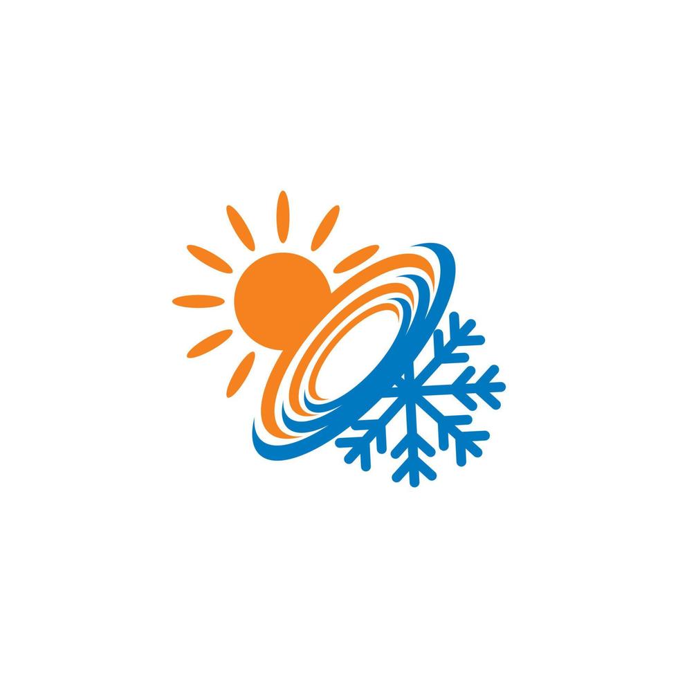 vettore estivo, logo meteo astratto