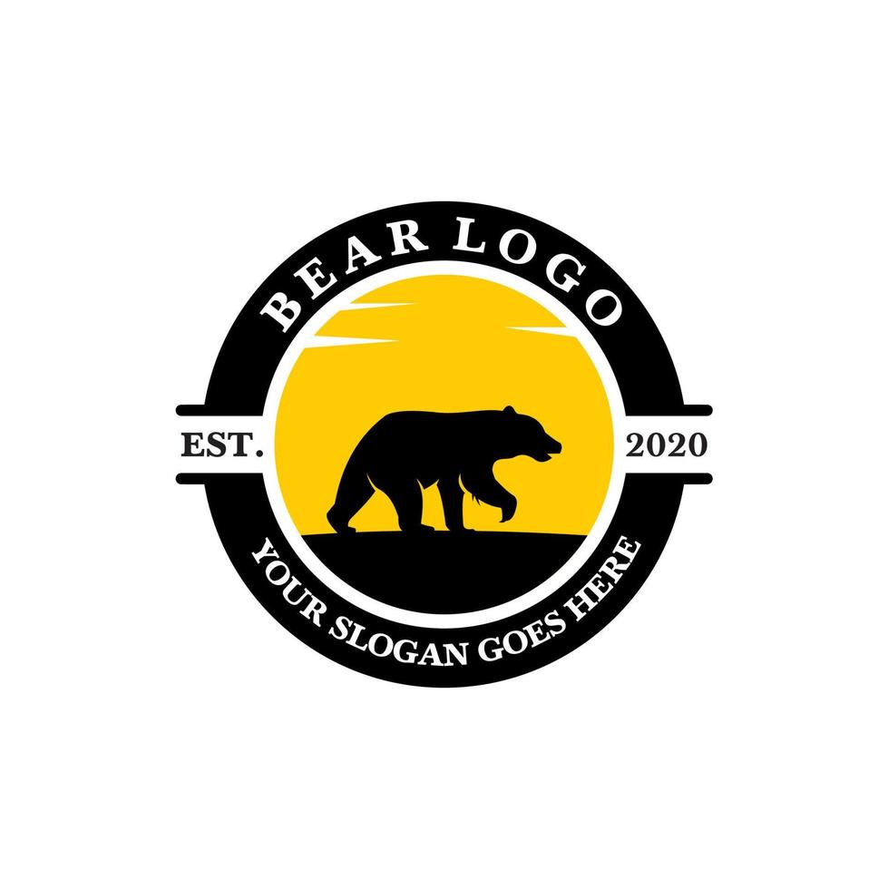 logo orso, vettore logo animale