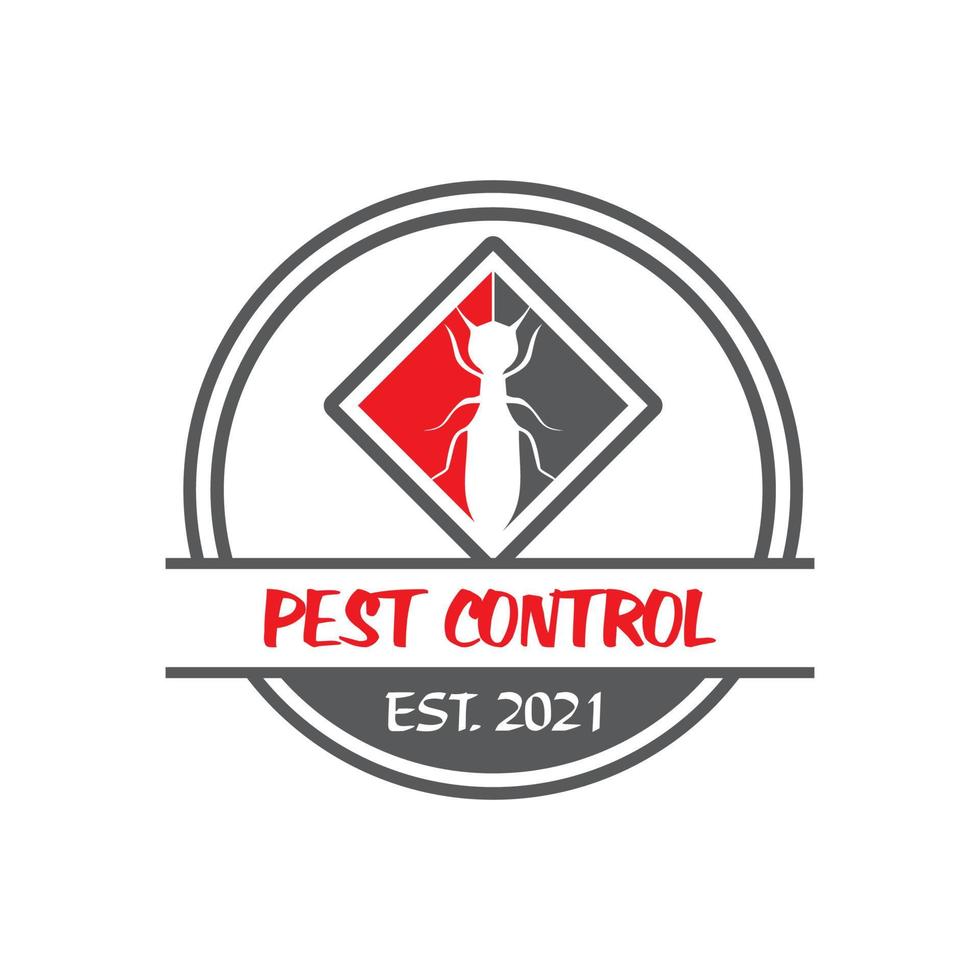 logo di controllo dei parassiti, logo di pesticidi vettore