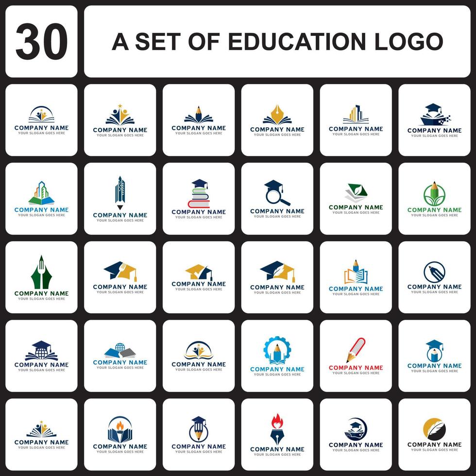logo dell'istruzione, vettore del logo dell'università