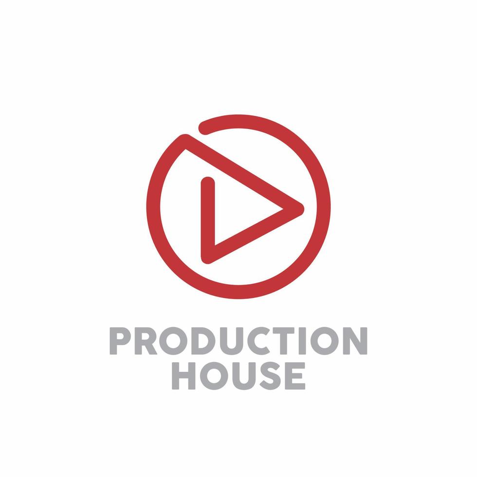 semplice logo per casa di produzione o altre istituzioni cinematografiche vettore