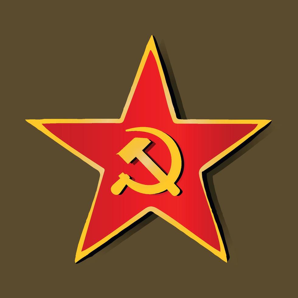 vettore simbolo dell'unione sovietica