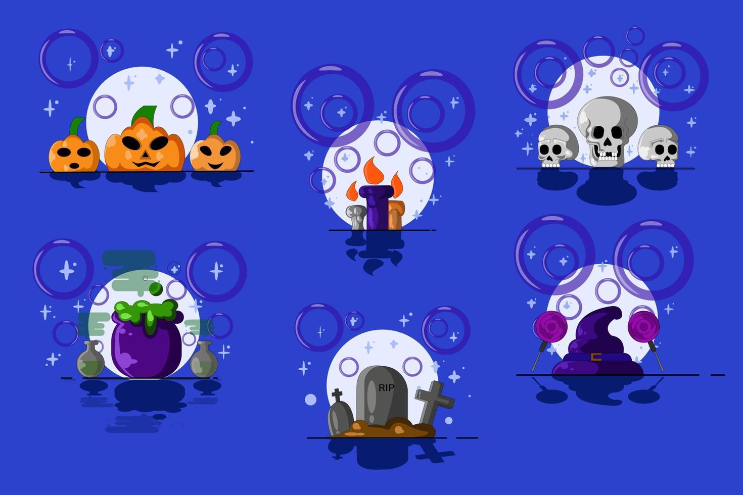 simpatico cartone animato halloween con icona design illustrazione vettore