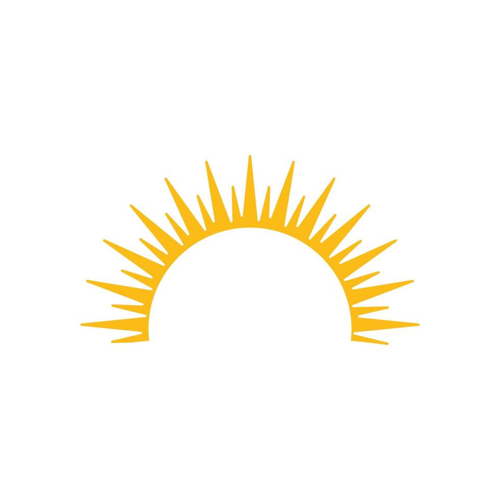 logo di illustrazione del sole vettore