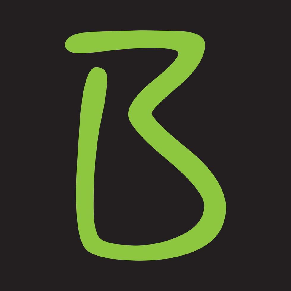 vettore di progettazione del logo della lettera b