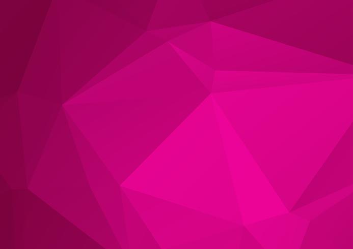 Fondo basso poli triangolare sgualcito geometrico astratto dell&#39;illustrazione di vettore di stile di vettore di rosa