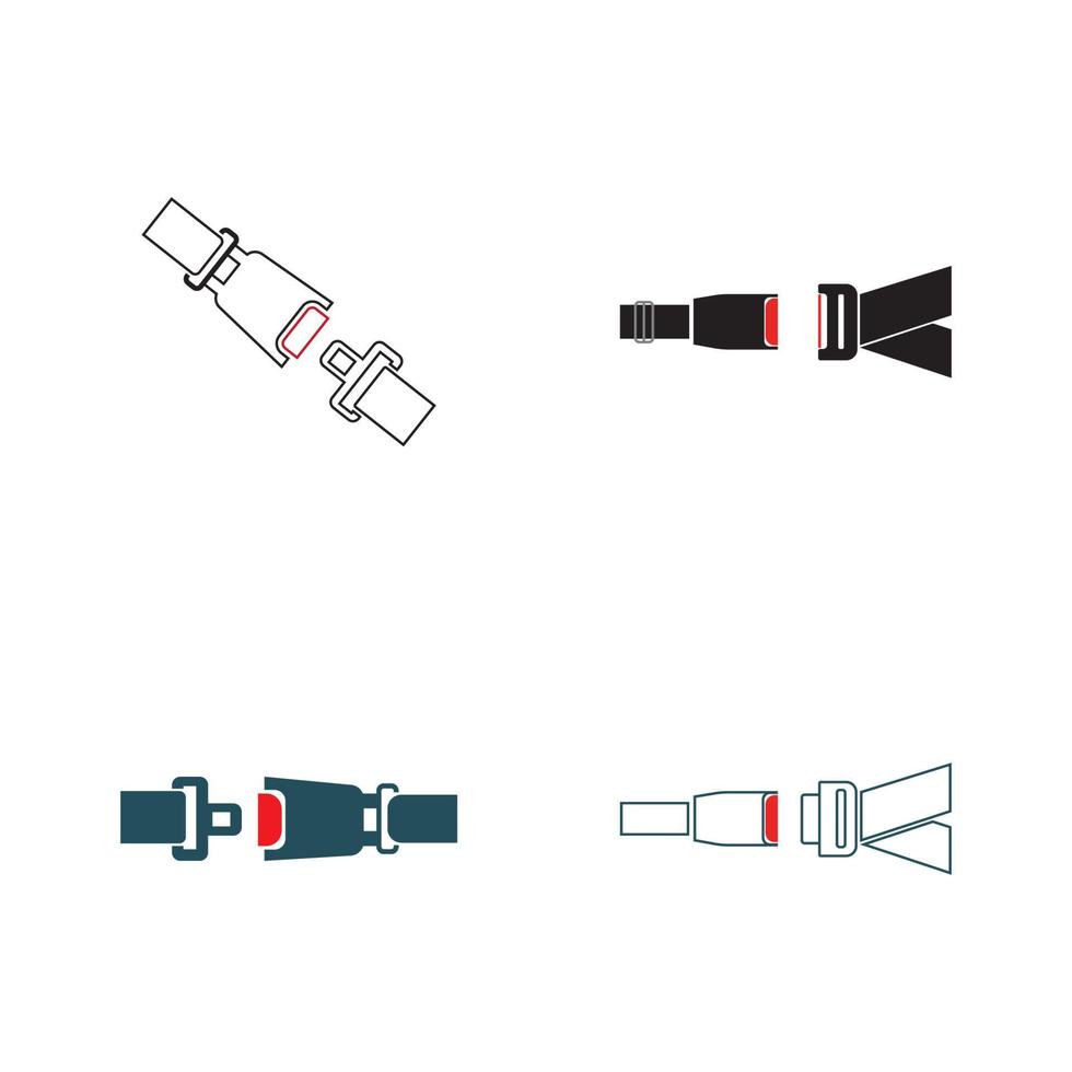 cintura di sicurezza, badge, modello di progettazione illustrazione icona vettoriale