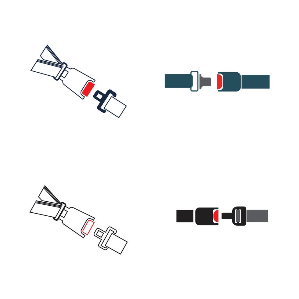 cintura di sicurezza, badge, modello di progettazione illustrazione icona vettoriale