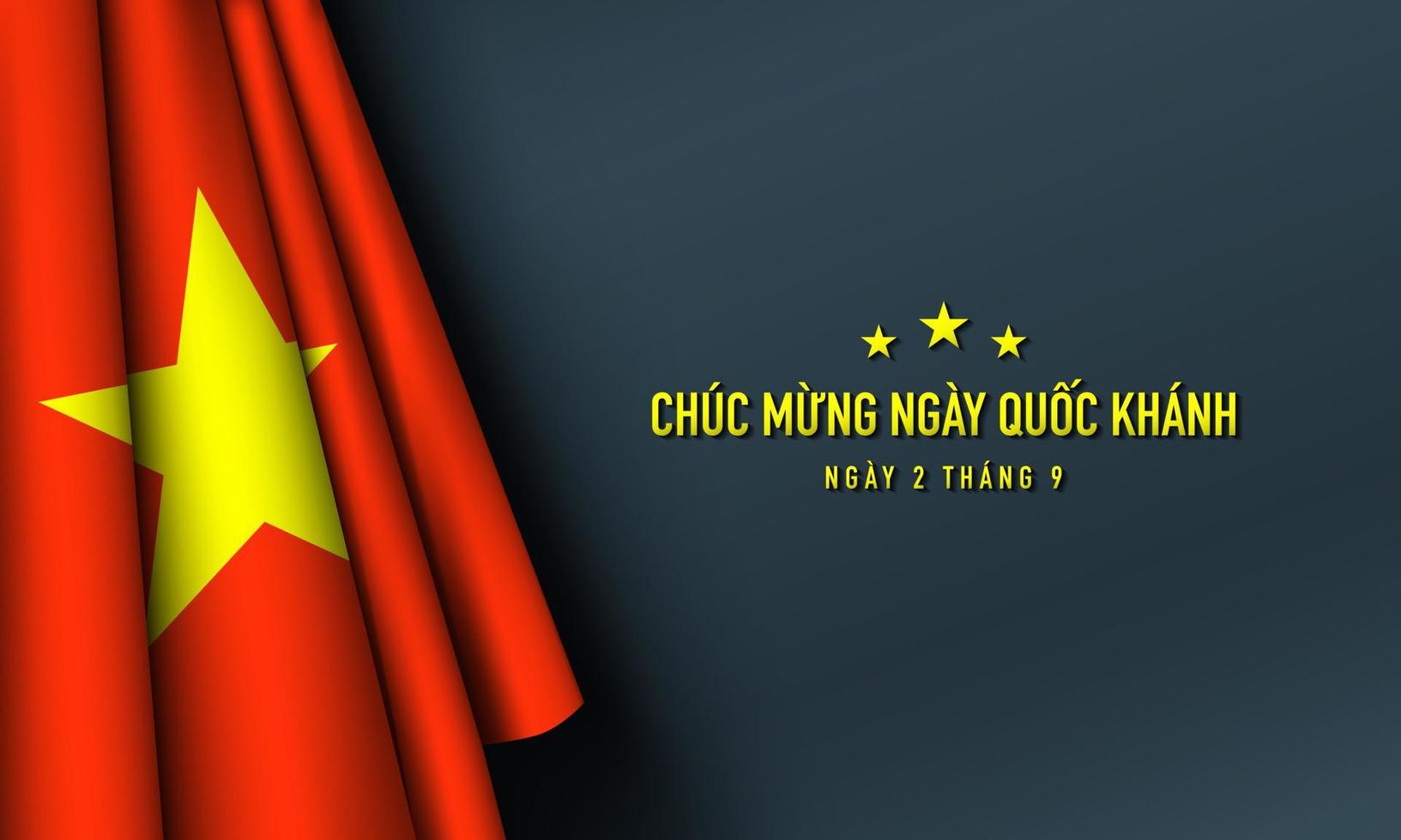 modello di progettazione del fondo della giornata nazionale del vietnam. vettore