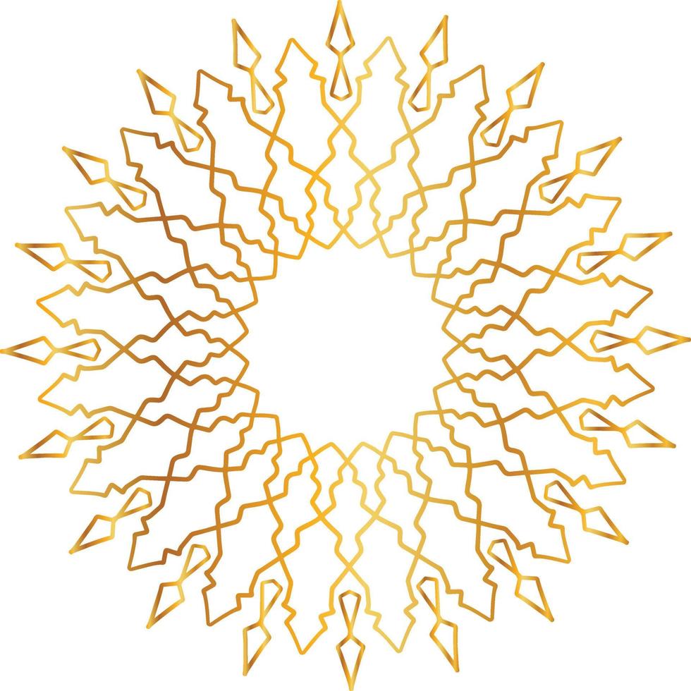 Golden mandala design pattern, sfondo, fiore, decorazione, cerchio, vettore