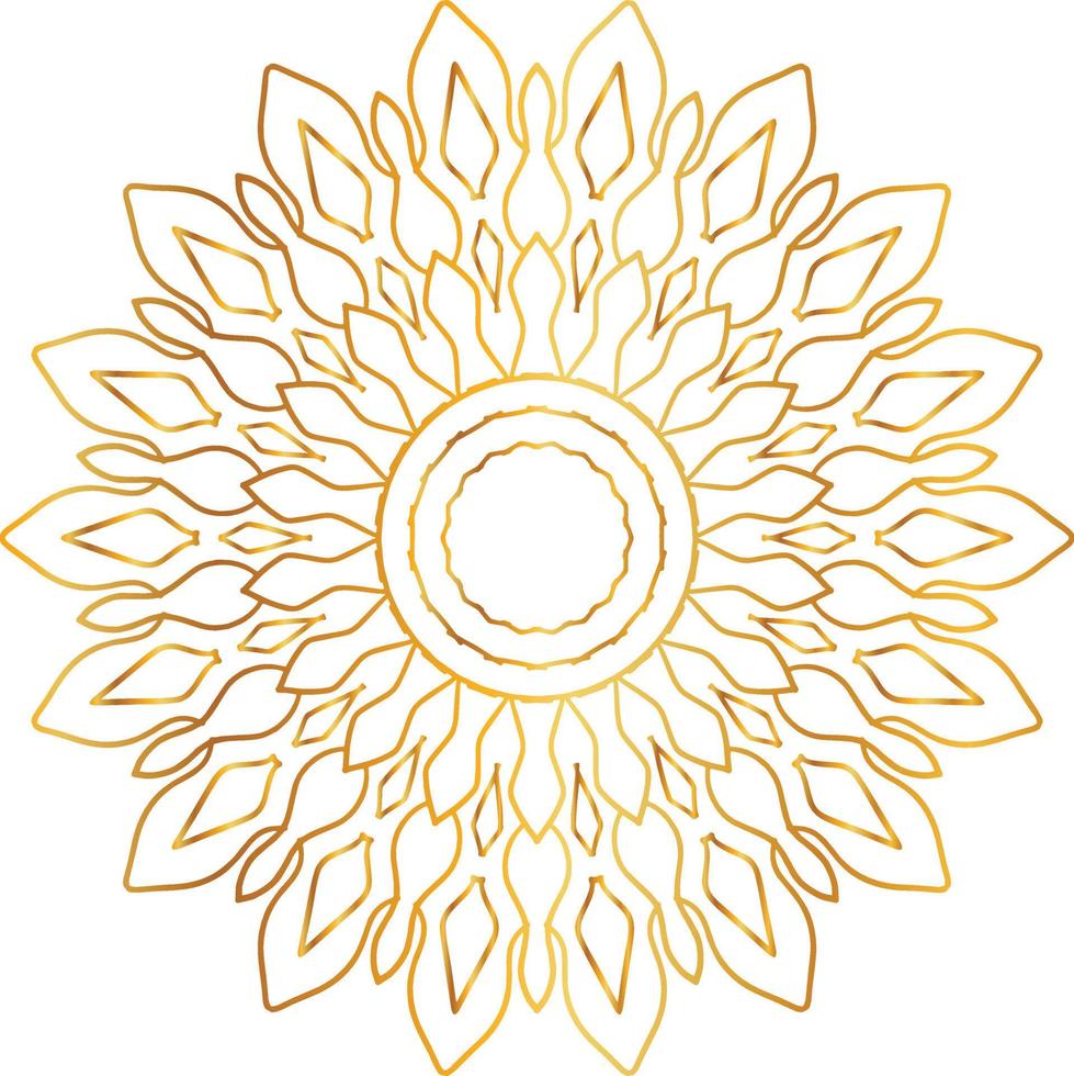disegno mandala dorato, reale, disegno, sfondo, cerchio, fiore vettore